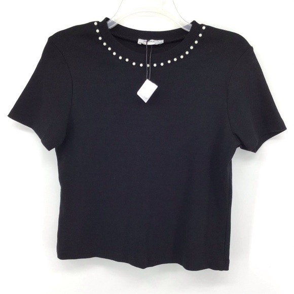 ZARA pearl neckline short crop top size small - Picture 5 of 5
